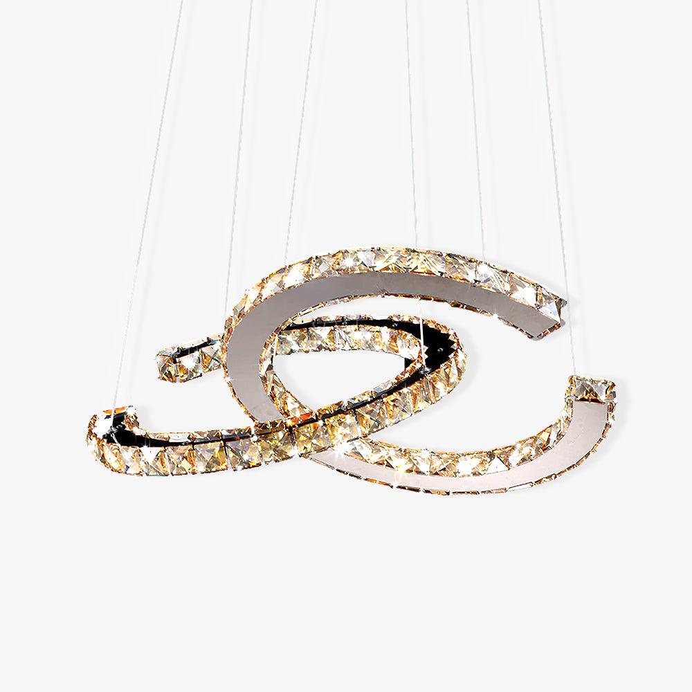 Modern Crystal Double C Chandelier - Vakkerlight