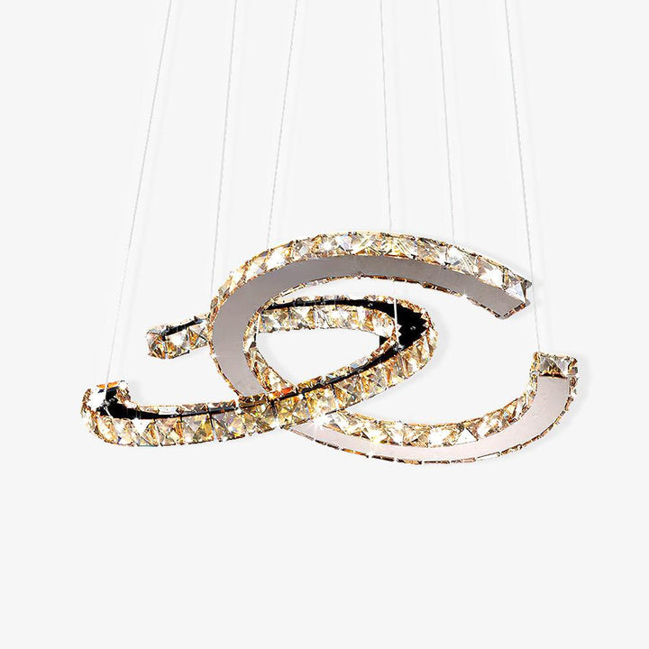 Modern Crystal Double C Chandelier - Vakkerlight