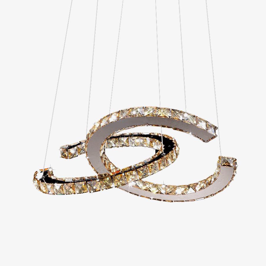 Modern Crystal Double C Chandelier - Vakkerlight