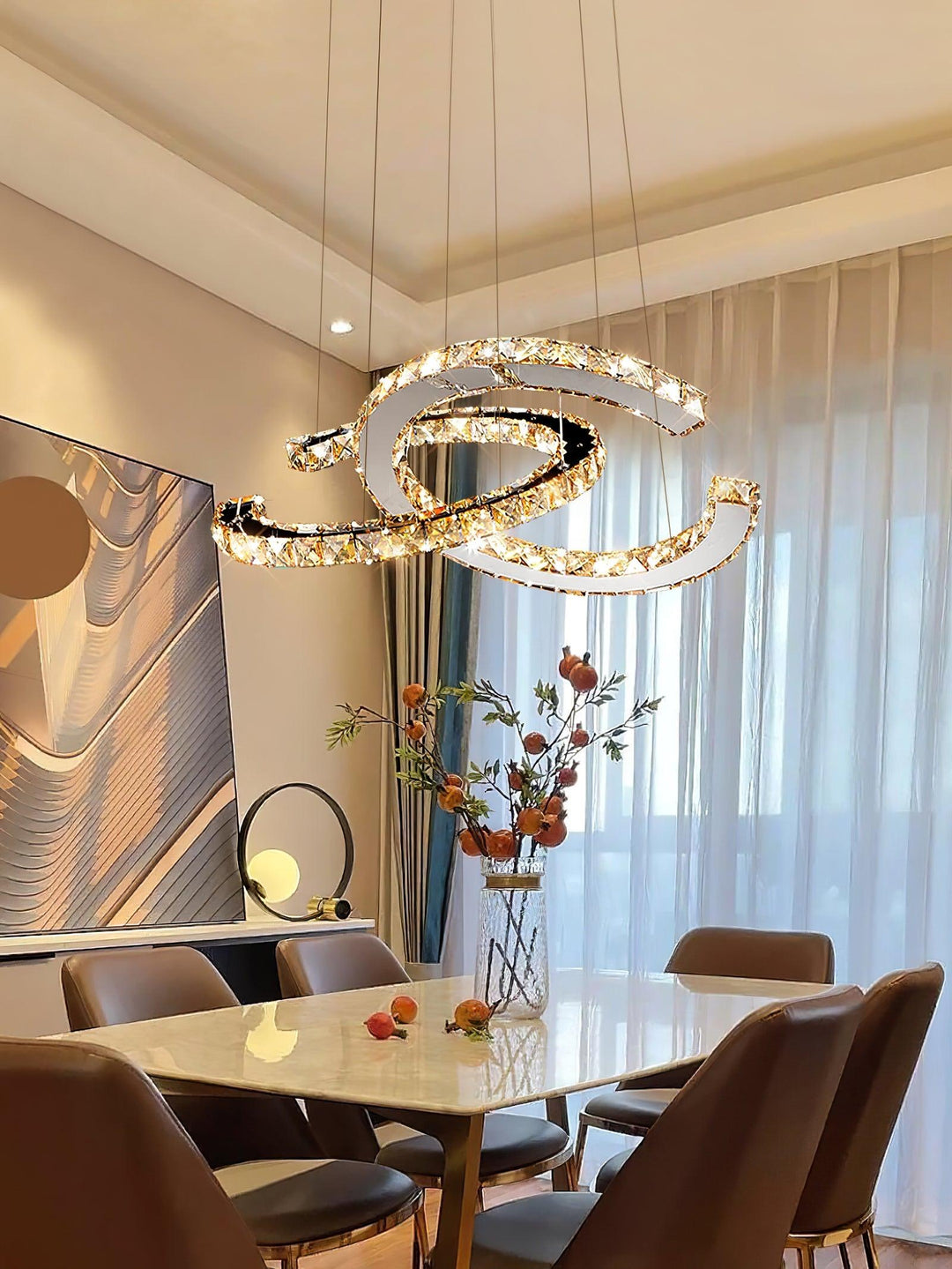 Modern Crystal Double C Chandelier - Vakkerlight