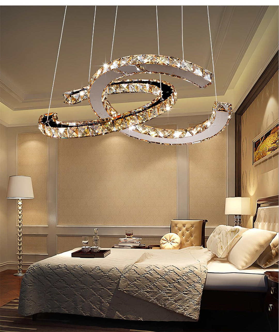 Modern Crystal Double C Chandelier - Vakkerlight