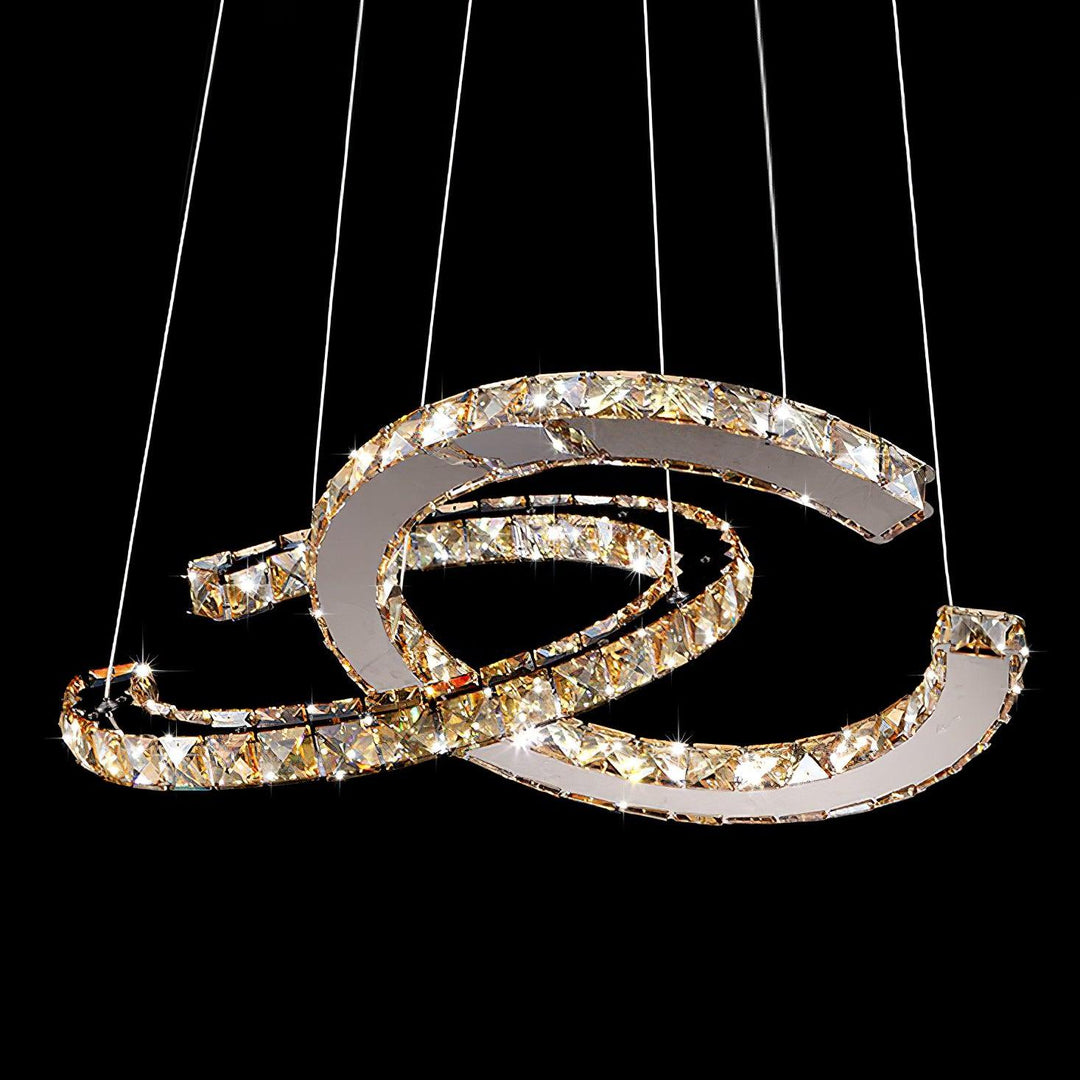 Modern Crystal Double C Chandelier - Vakkerlight
