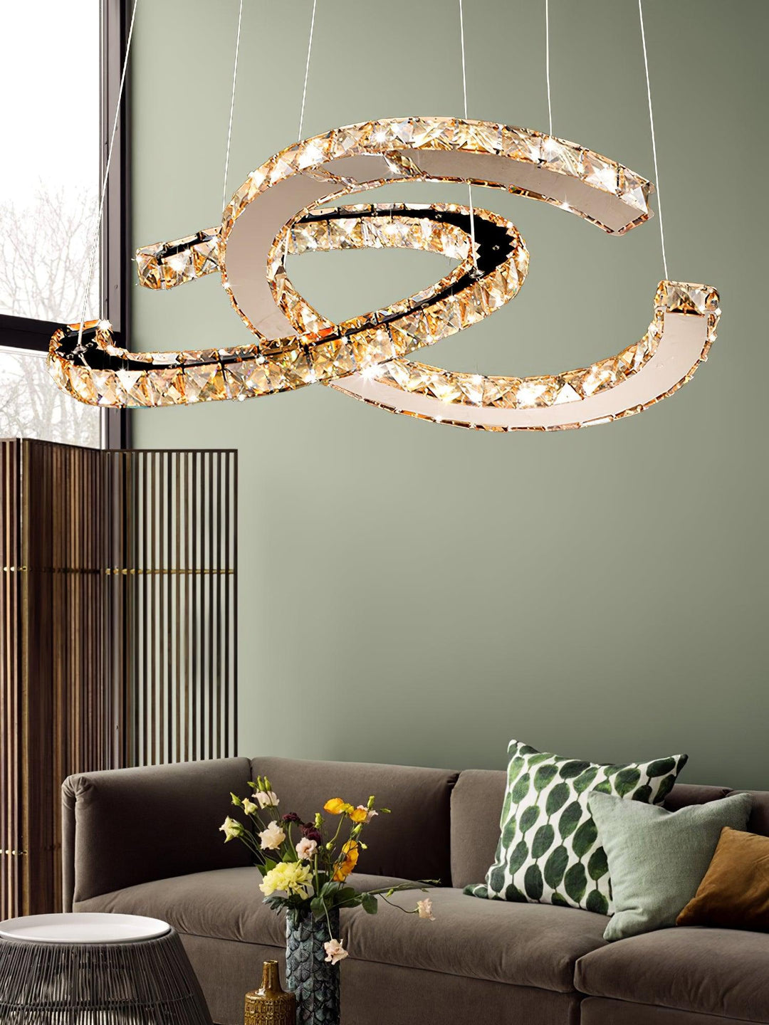 Modern Crystal Double C Chandelier - Vakkerlight