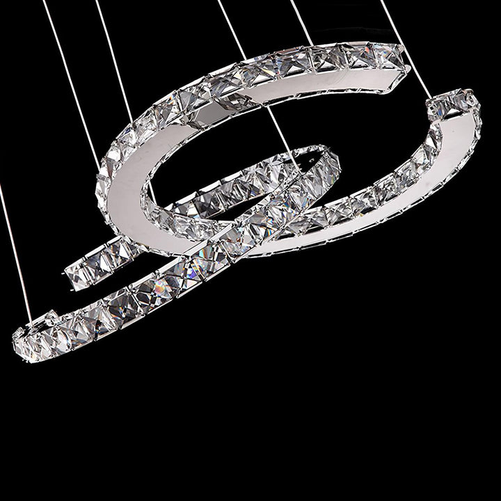 Modern Crystal Double C Chandelier - Vakkerlight