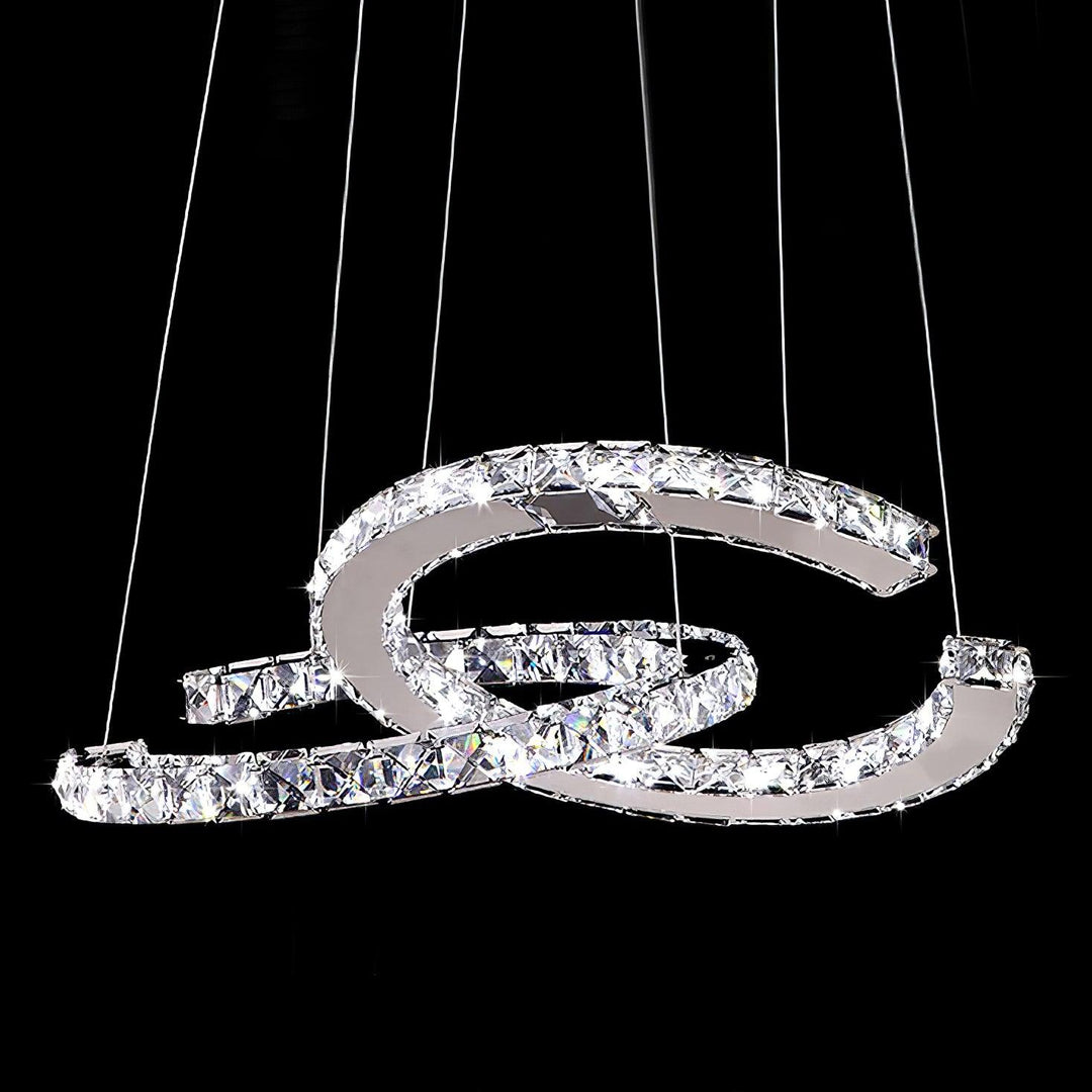 Modern Crystal Double C Chandelier - Vakkerlight