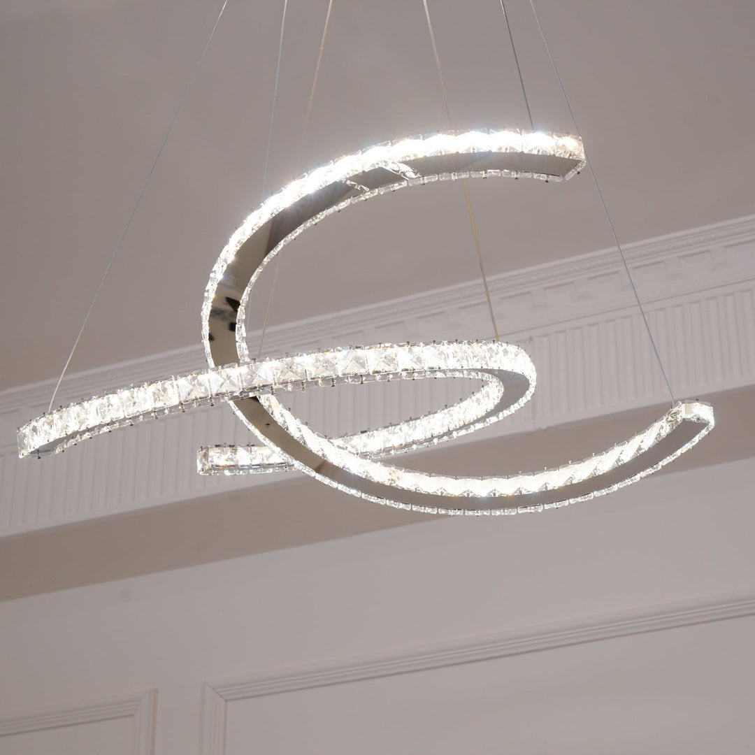 Modern Crystal Double C Chandelier - Vakkerlight