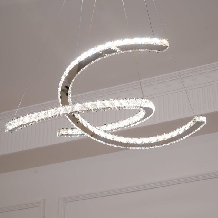 Modern Crystal Double C Chandelier - Vakkerlight
