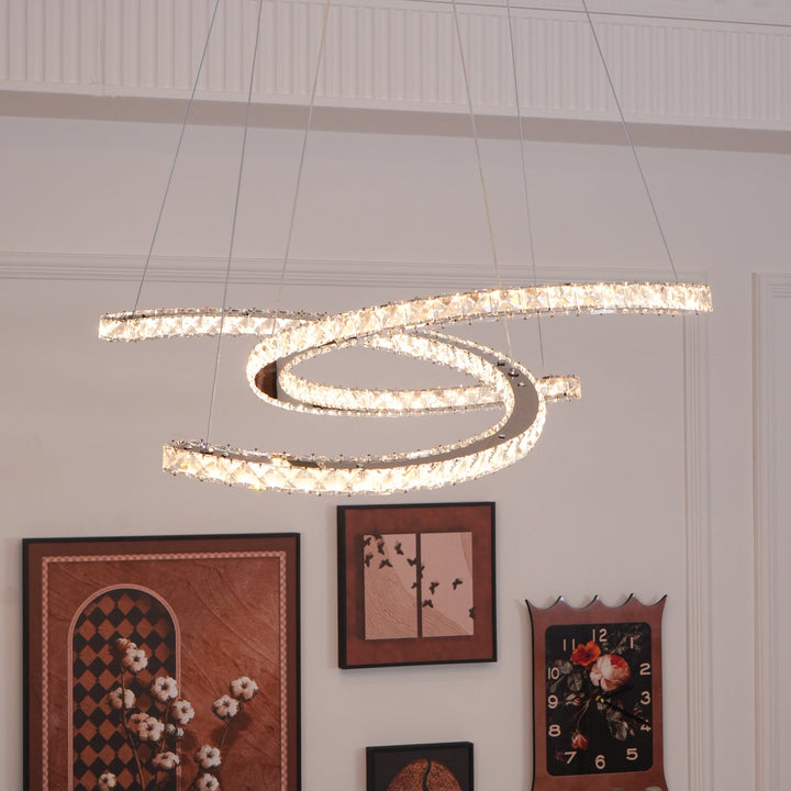 Modern Crystal Double C Chandelier - Vakkerlight