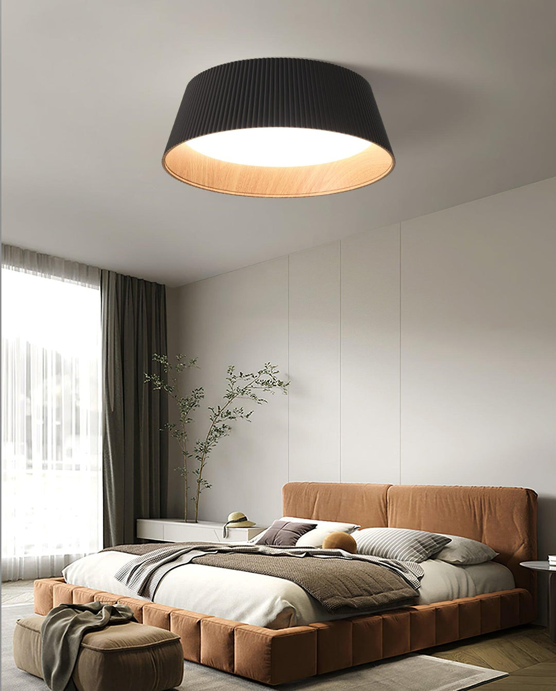 Modern Ribbed Ceiling Light - Vakkerlight