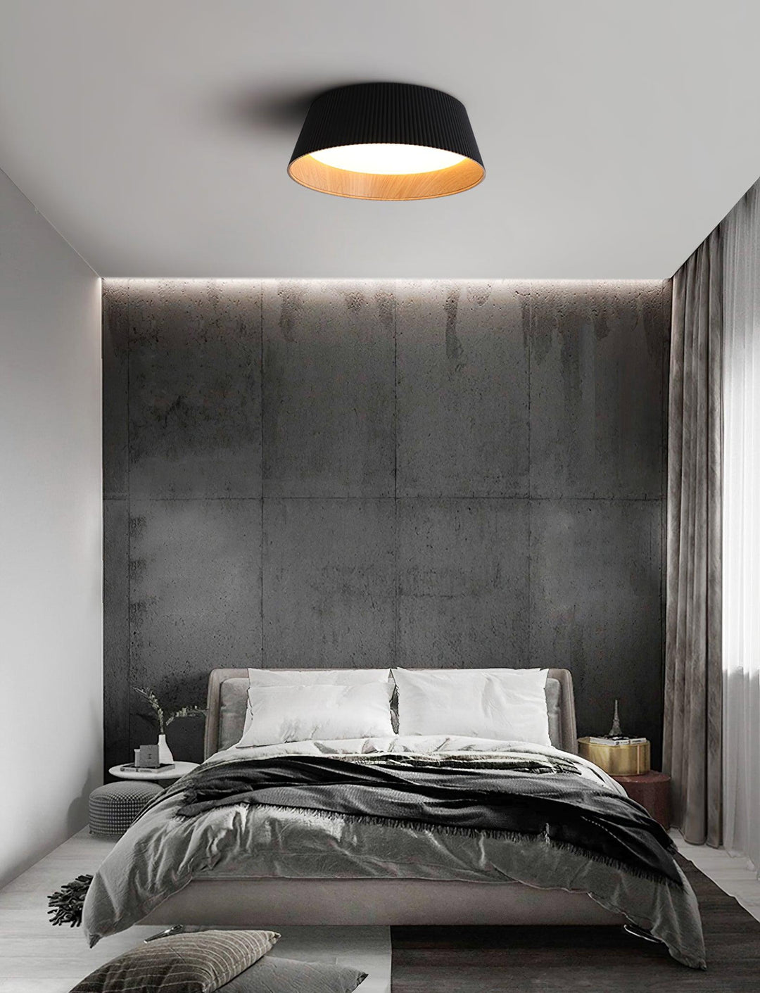 Modern Ribbed Ceiling Light - Vakkerlight