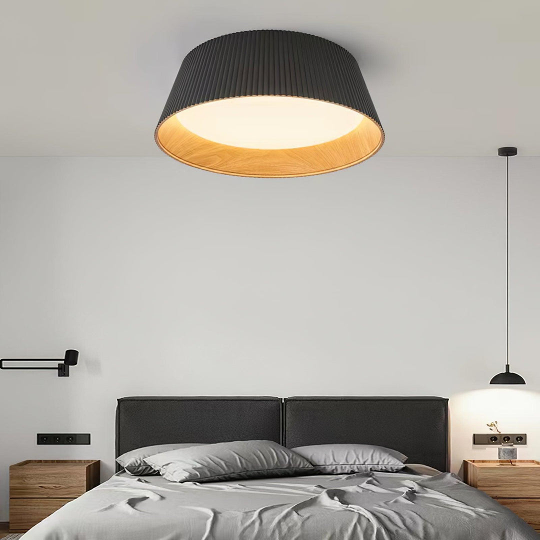 Modern Ribbed Ceiling Light - Vakkerlight