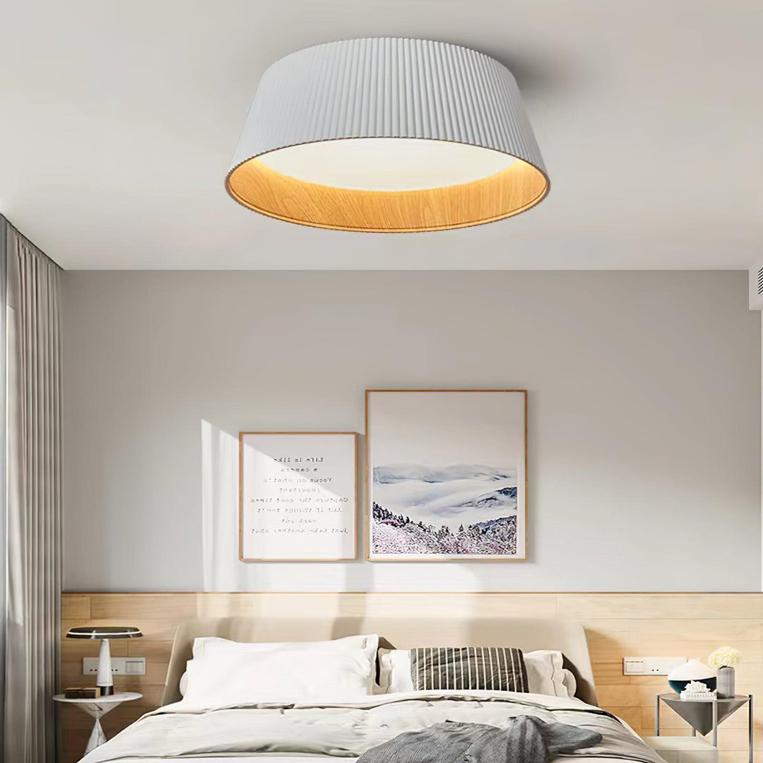 Modern Ribbed Ceiling Light - Vakkerlight