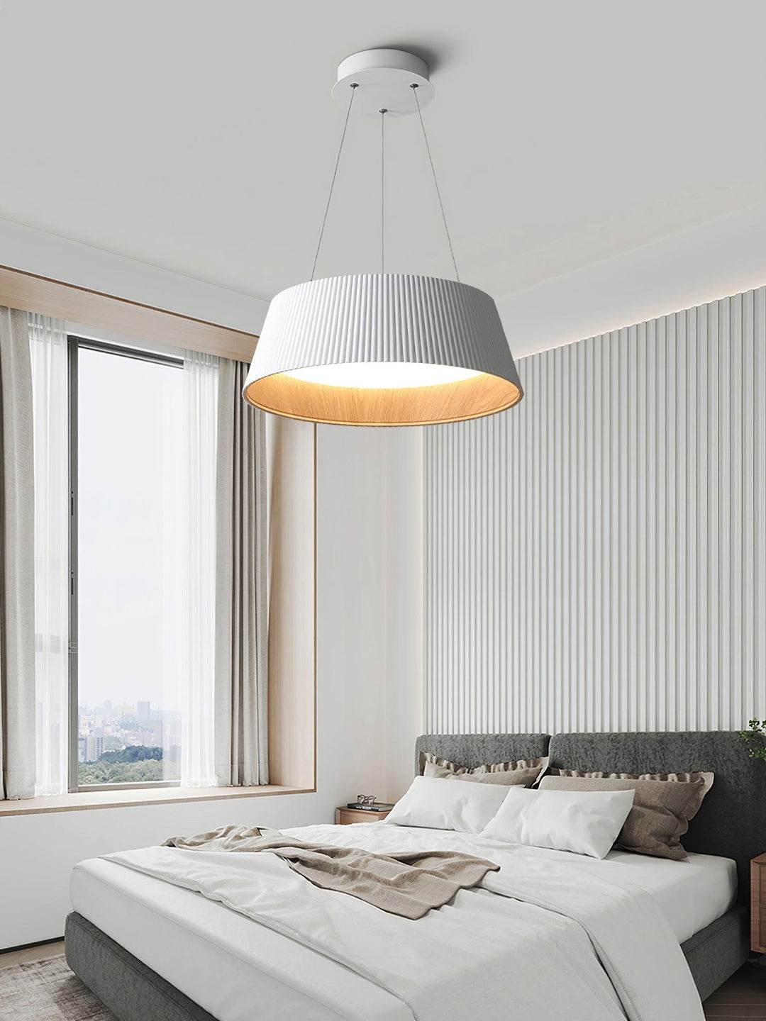 Modern Ribbed Pendant Light - Vakkerlight