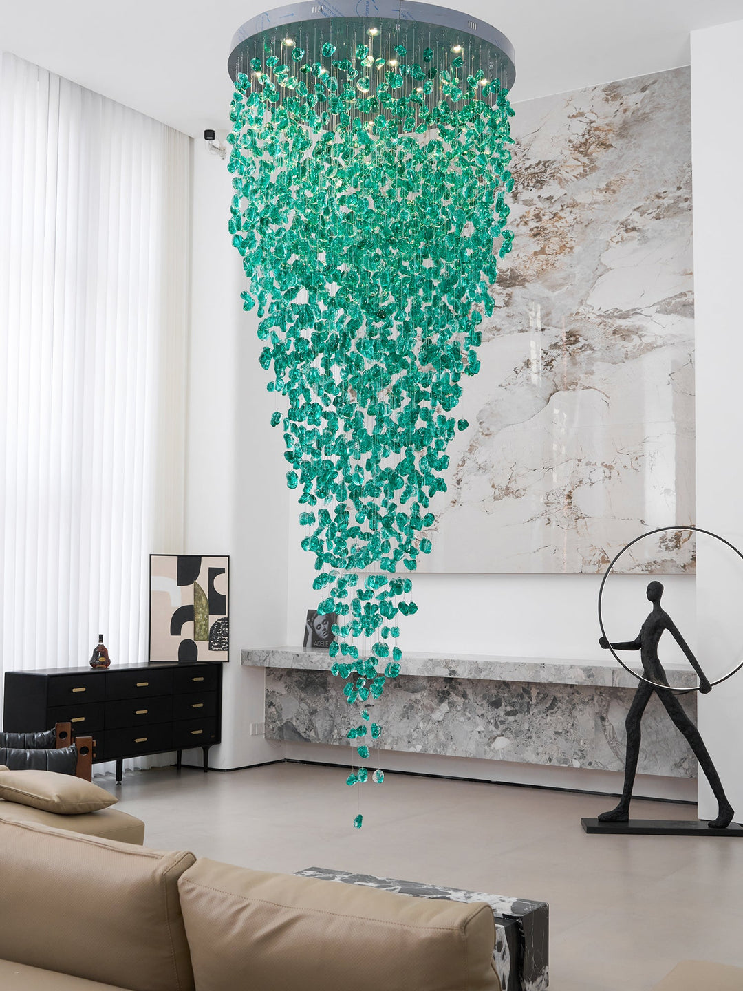 Multicolor Crystal Stone Chandelier - Vakkerlight
