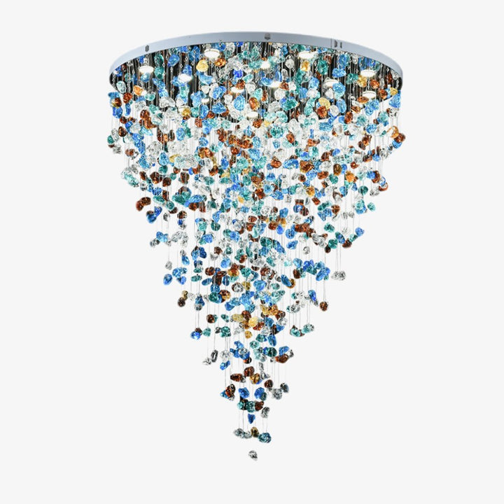 Multicolor Crystal Stone Chandelier - Vakkerlight