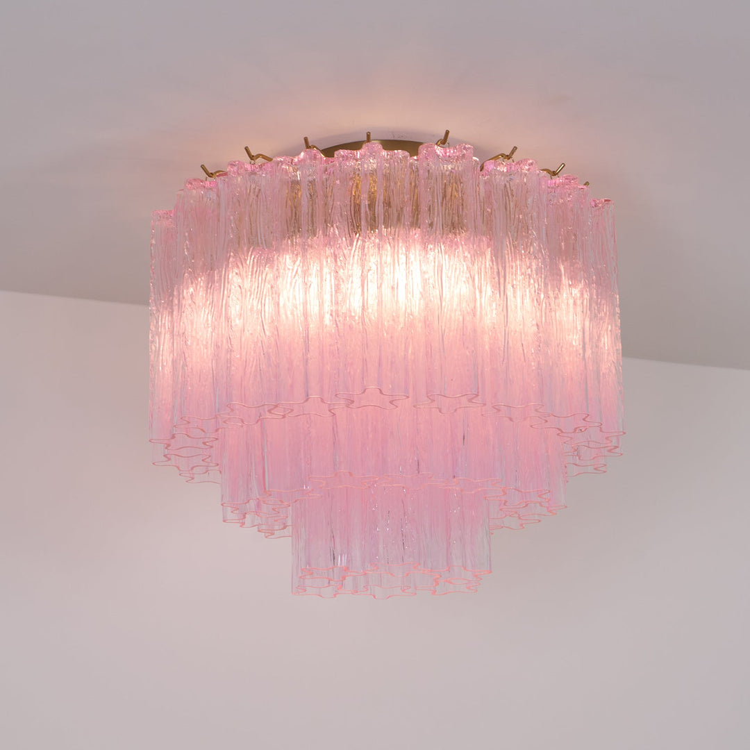 Murano Pink Glass Ceiling Light - Vakkerlight