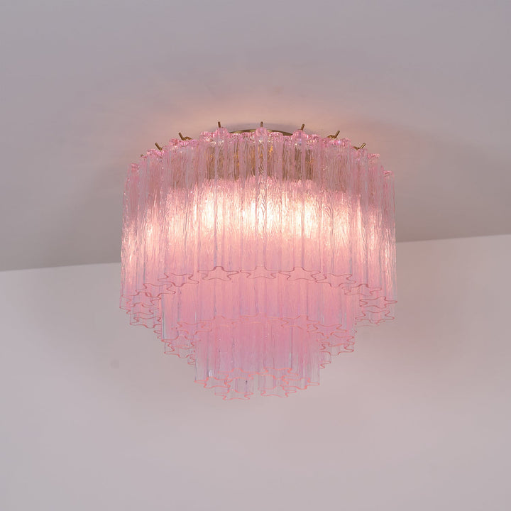 Murano Pink Glass Ceiling Light - Vakkerlight
