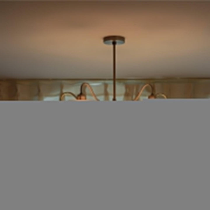 Nickel Glass Persimmon Chandelier - Vakkerlight