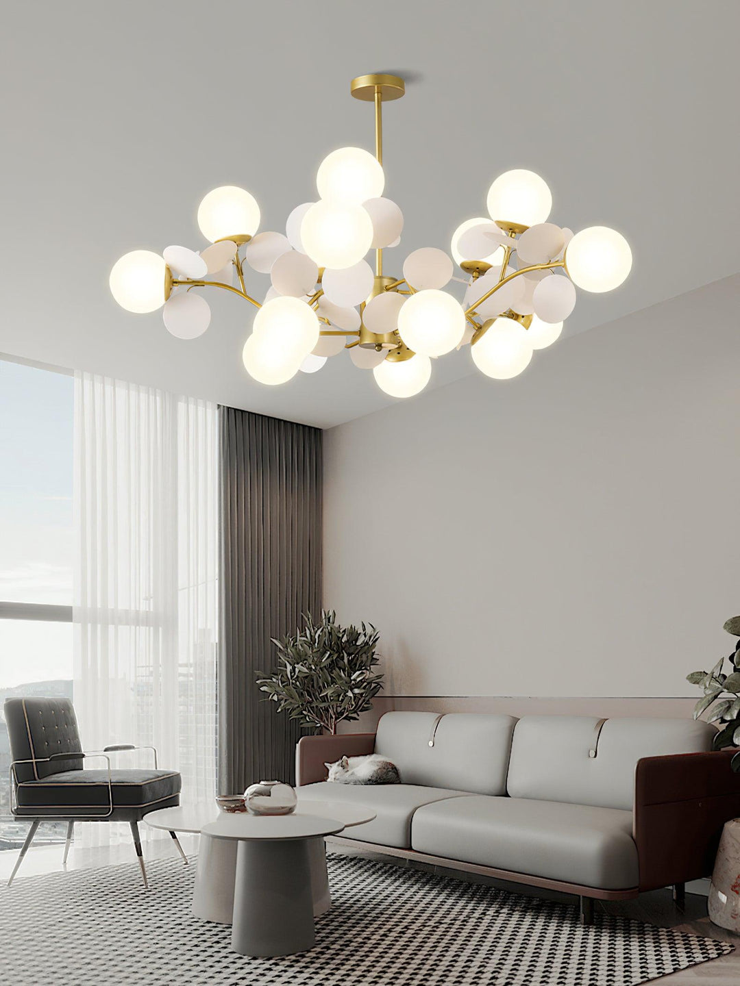 Off White Tree Chandelier - Vakkerlight