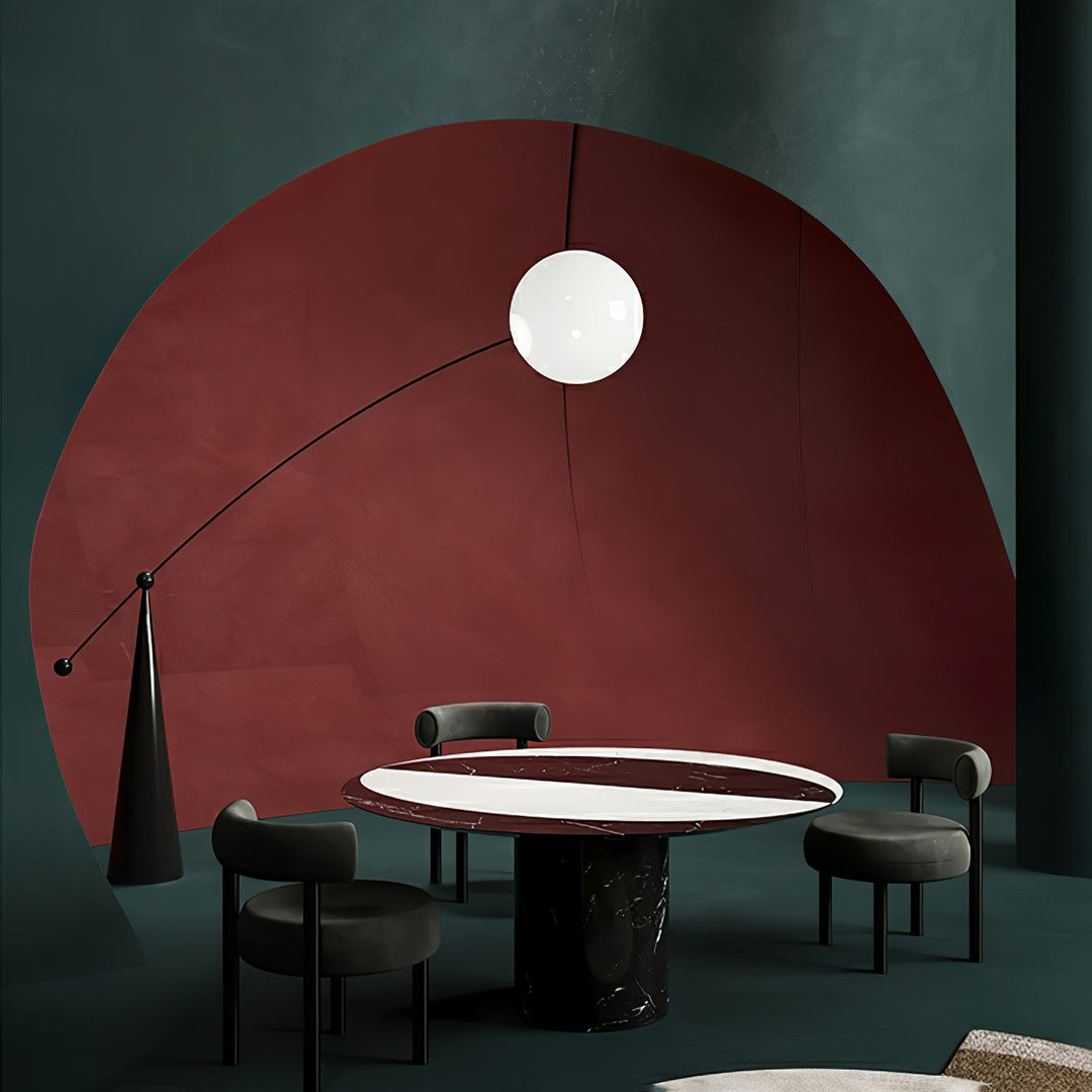 Opal Arc Floor Lamp - Vakkerlight