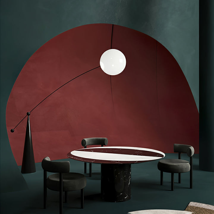 Opal Arc Floor Lamp - Vakkerlight