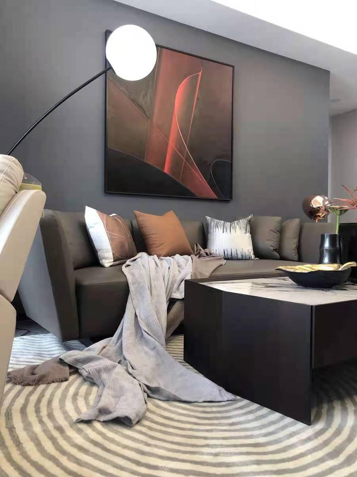 Opal Arc Floor Lamp - Vakkerlight