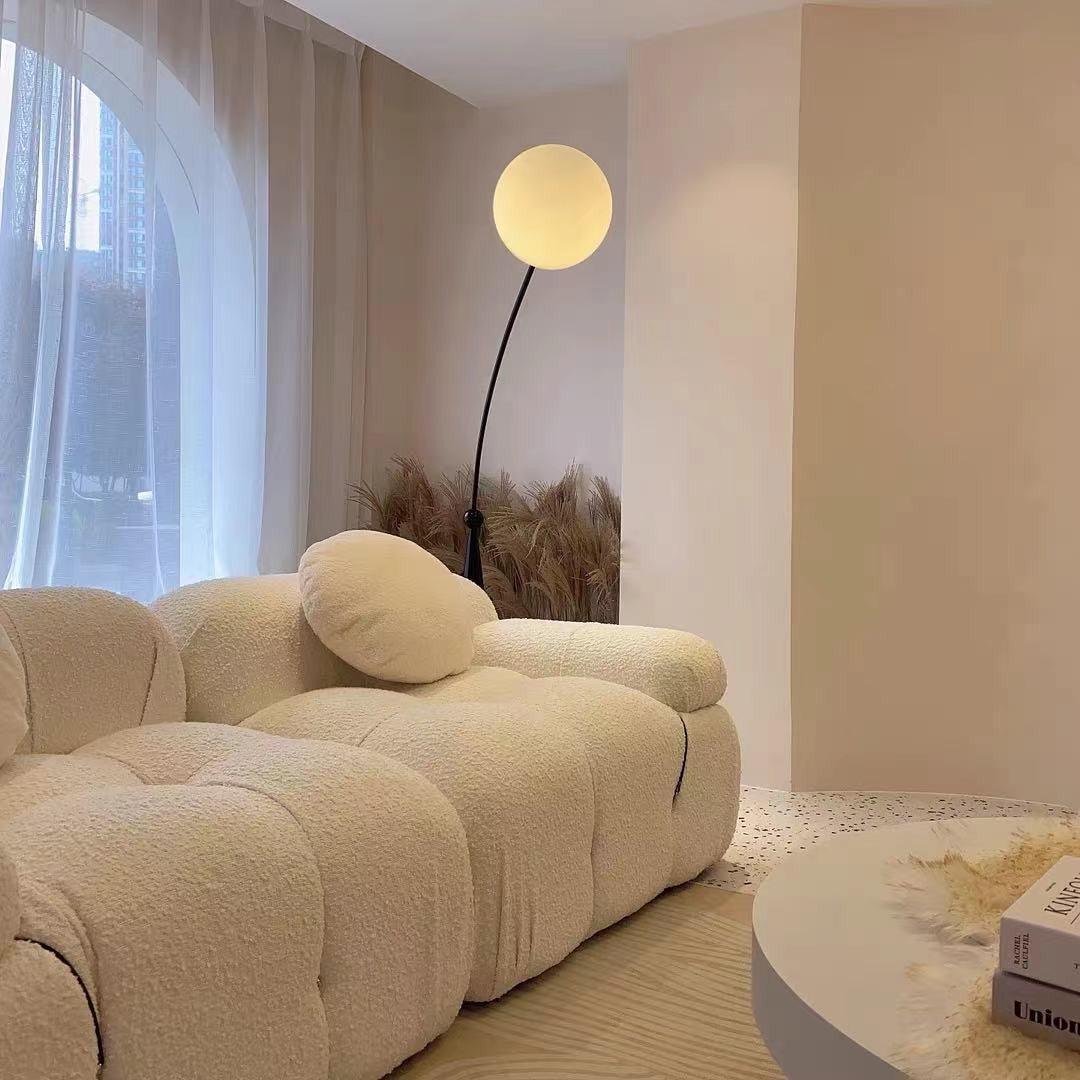 Opal Arc Floor Lamp - Vakkerlight