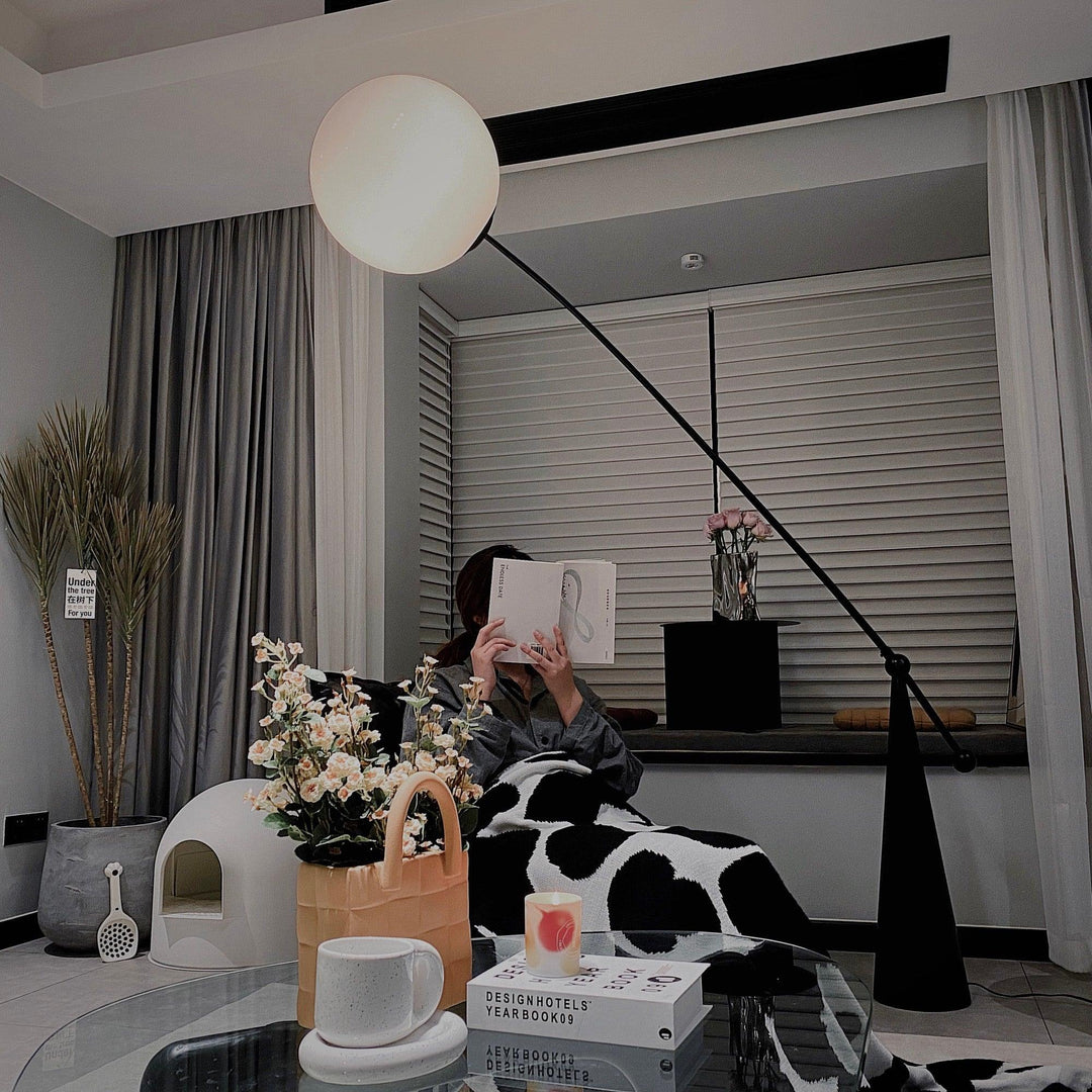 Opal Arc Floor Lamp - Vakkerlight