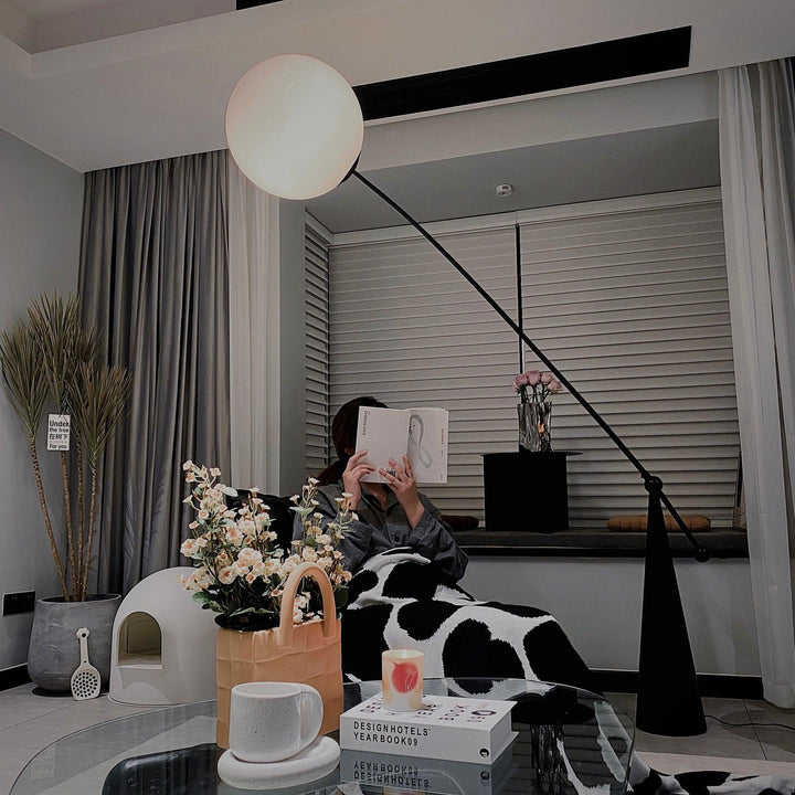 Opal Arc Floor Lamp - Vakkerlight