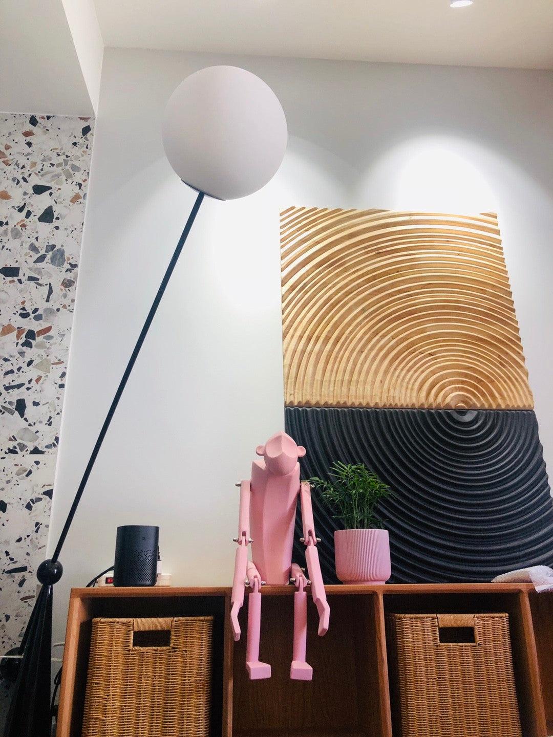Opal Arc Floor Lamp - Vakkerlight