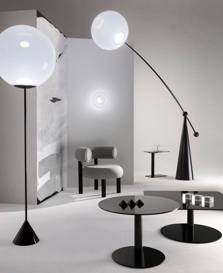 Opal Arc Floor Lamp - Vakkerlight