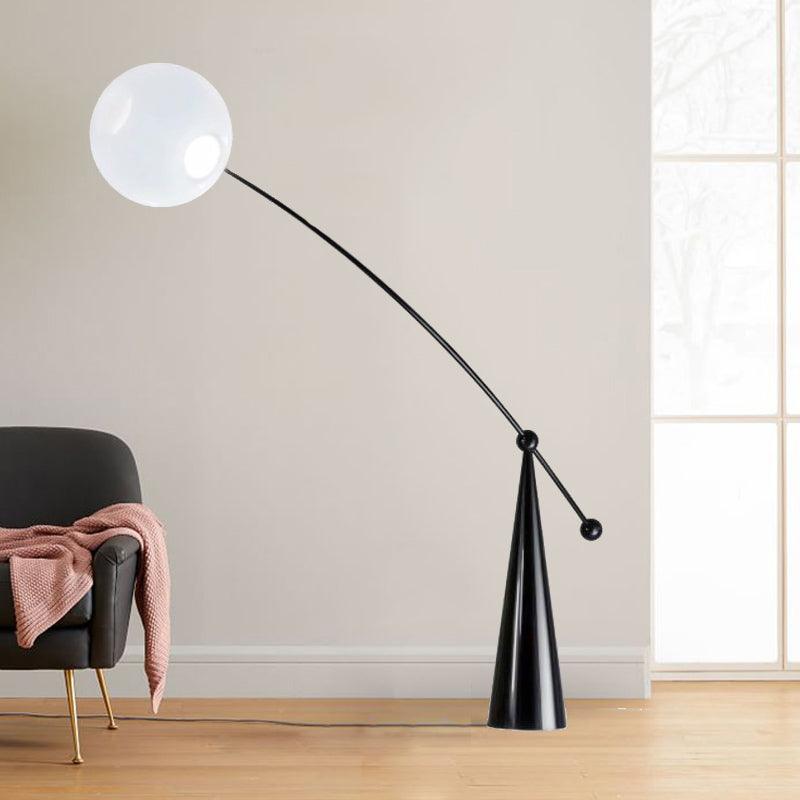Opal Arc Floor Lamp - Vakkerlight