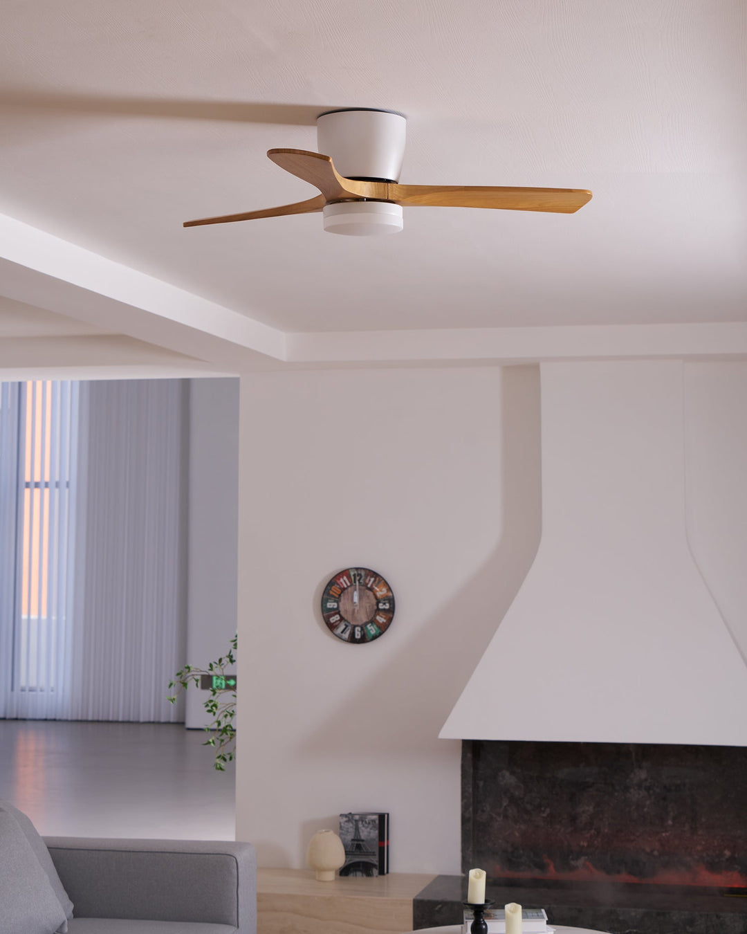 Nordic Wooden 42"/48" Ceiling Fan Light - Vakkerlight