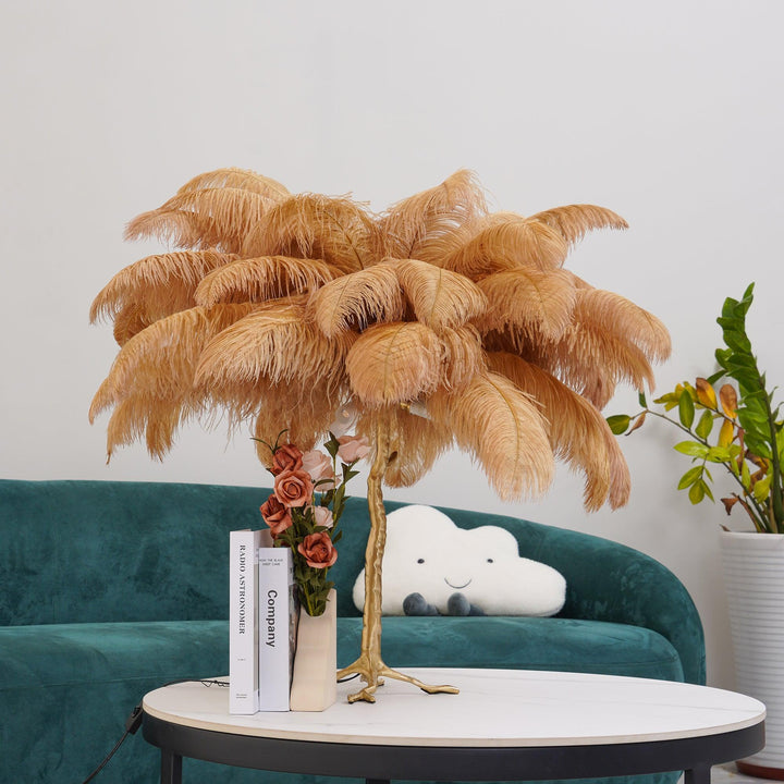 Ostrich Feather Table Lamp - Vakkerlight
