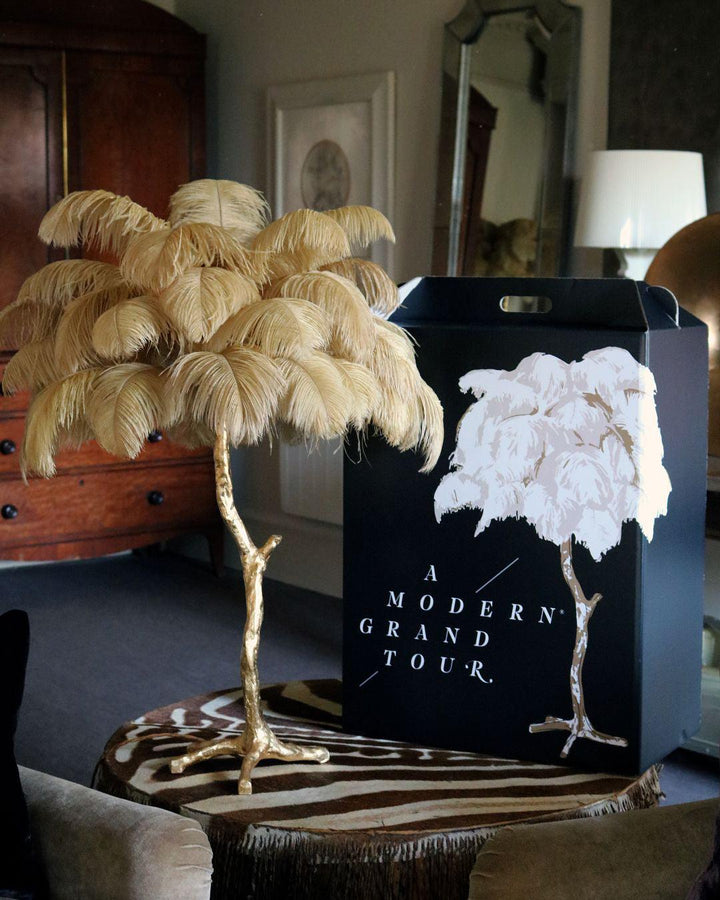 Ostrich Feather Table Lamp - Vakkerlight