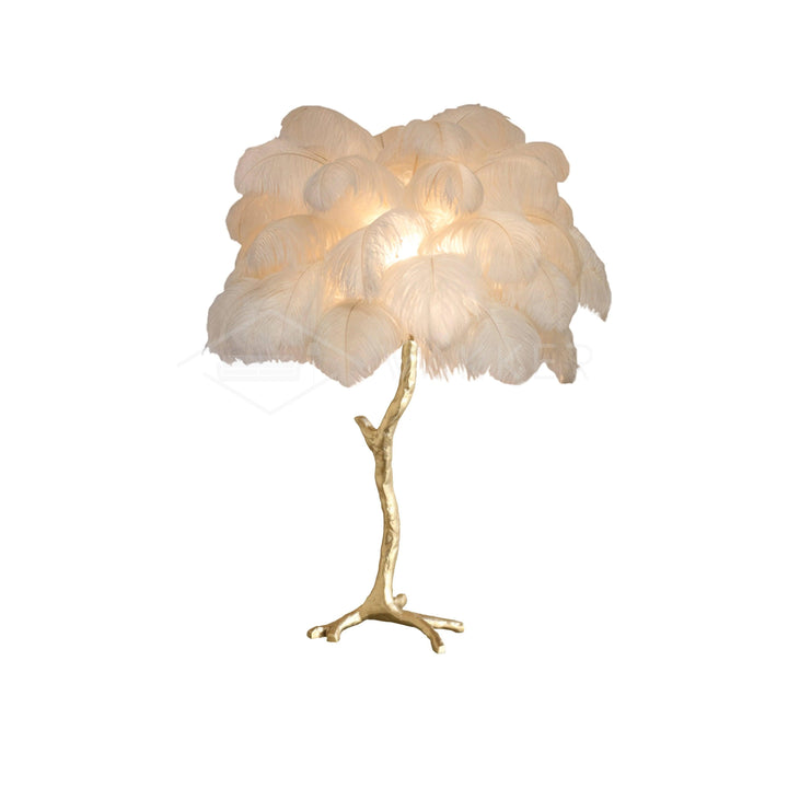 Ostrich Feather Table Lamp - Vakkerlight