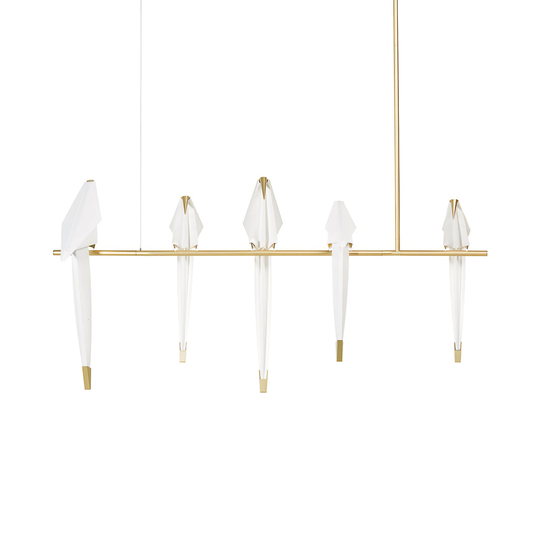 Paper Crane Bird LED Chandelier