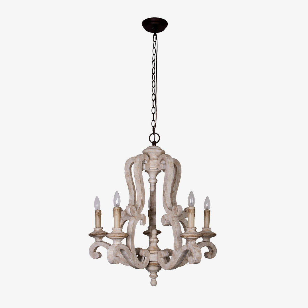Parrotuncle Wooden Candle Chandelier - Vakkerlight
