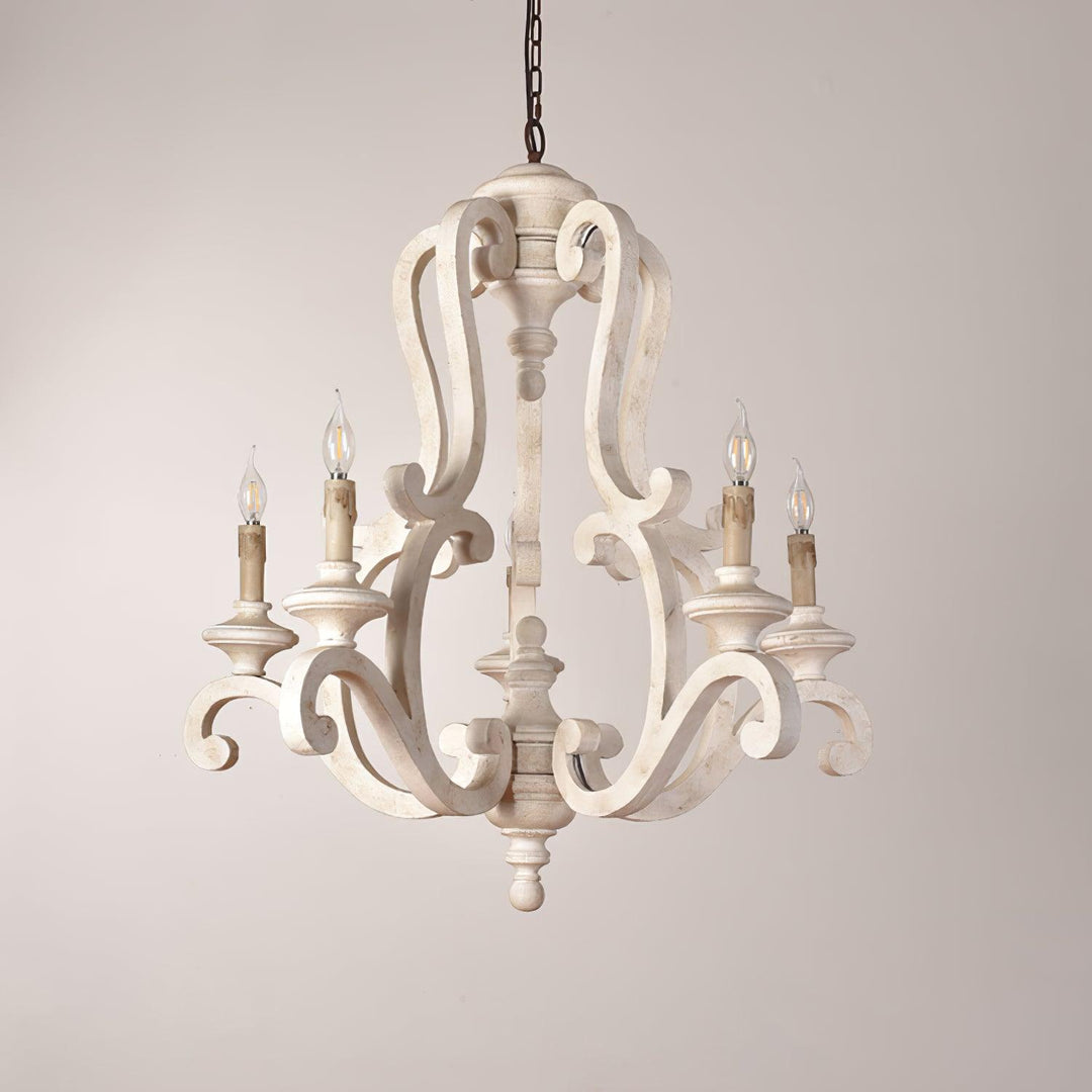 Parrotuncle Wooden Candle Chandelier - Vakkerlight