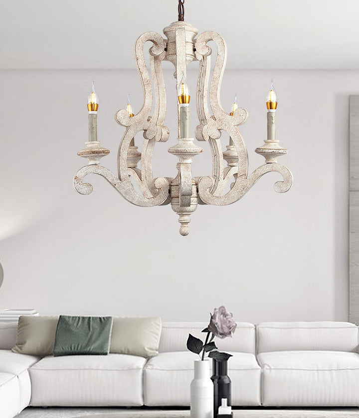 Parrotuncle Wooden Candle Chandelier - Vakkerlight