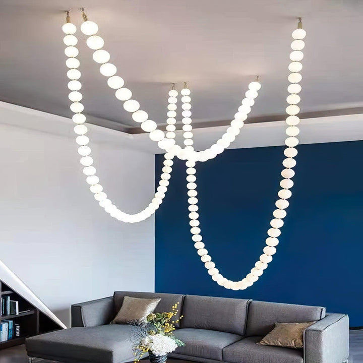 Pearl Necklace Balls Chandelier - Vakkerlight