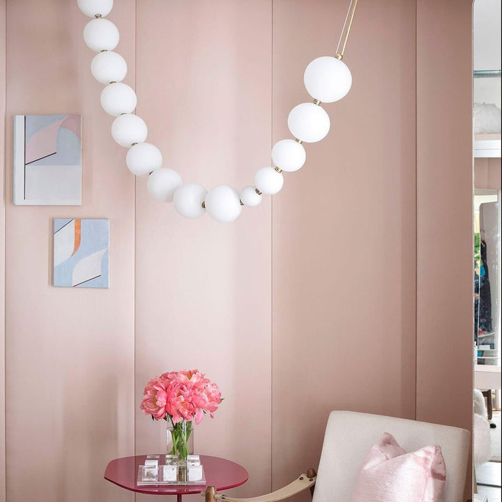 Pearl Necklace Balls Chandelier - Vakkerlight