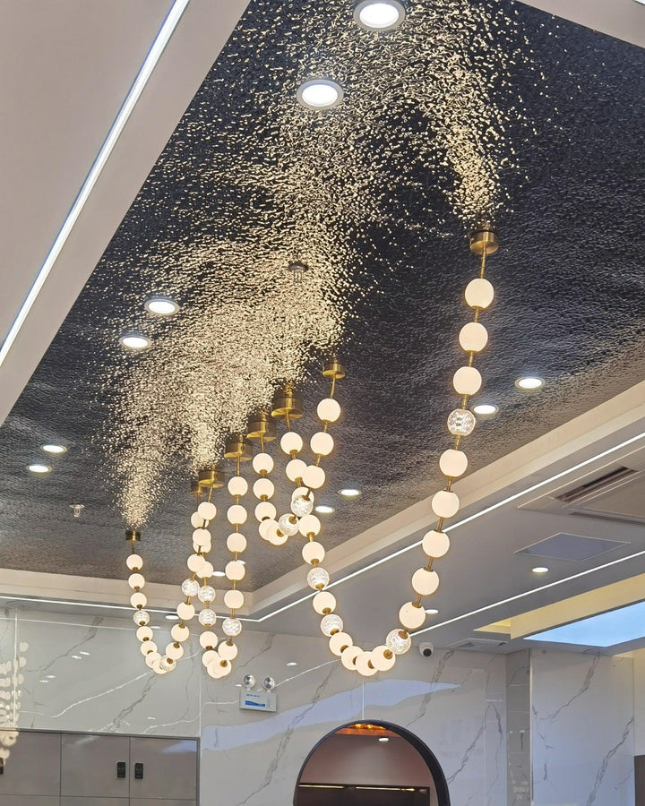 Pearl Necklace Balls Chandelier - Vakkerlight