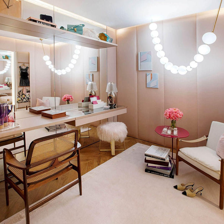 Pearl Necklace Balls Chandelier - Vakkerlight