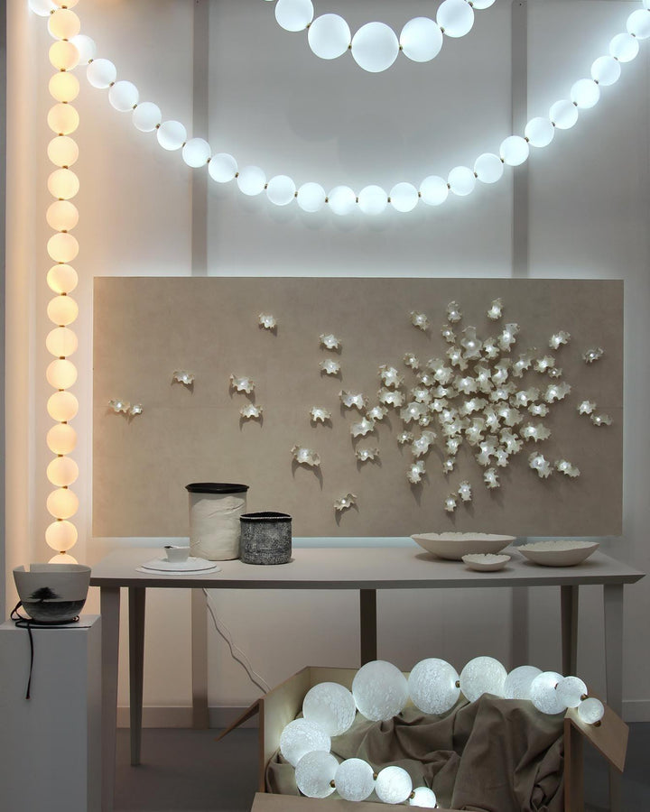 Pearl Necklace Balls Chandelier - Vakkerlight