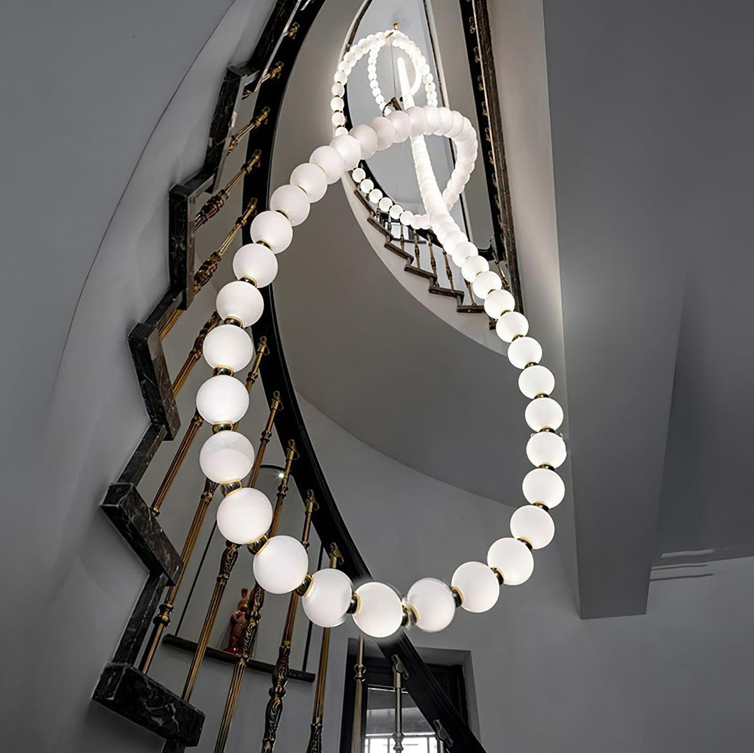 Pearl Necklace Balls Chandelier - Vakkerlight