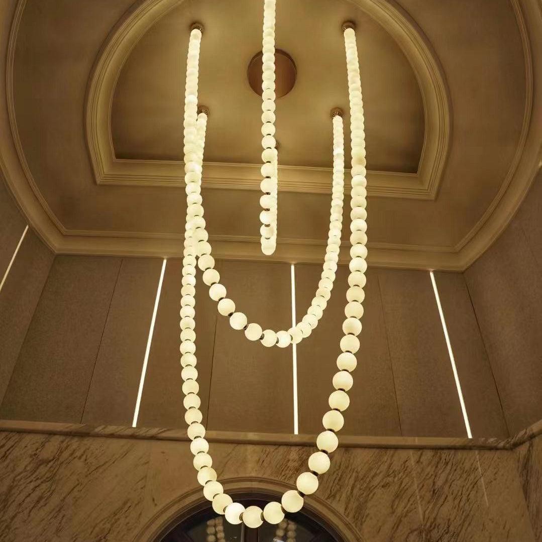 Pearl Necklace Balls Chandelier - Vakkerlight