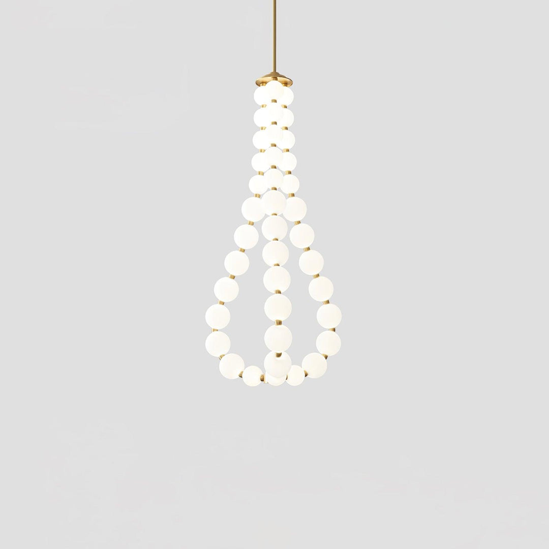 Acrylic Pearl Necklace Chandelier - Vakkerlight