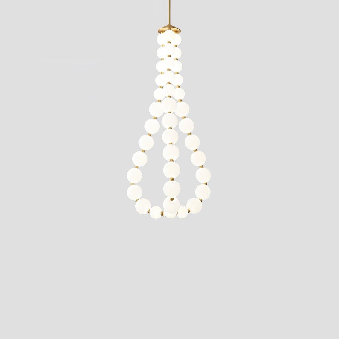Acrylic Pearl Necklace Chandelier - Vakkerlight