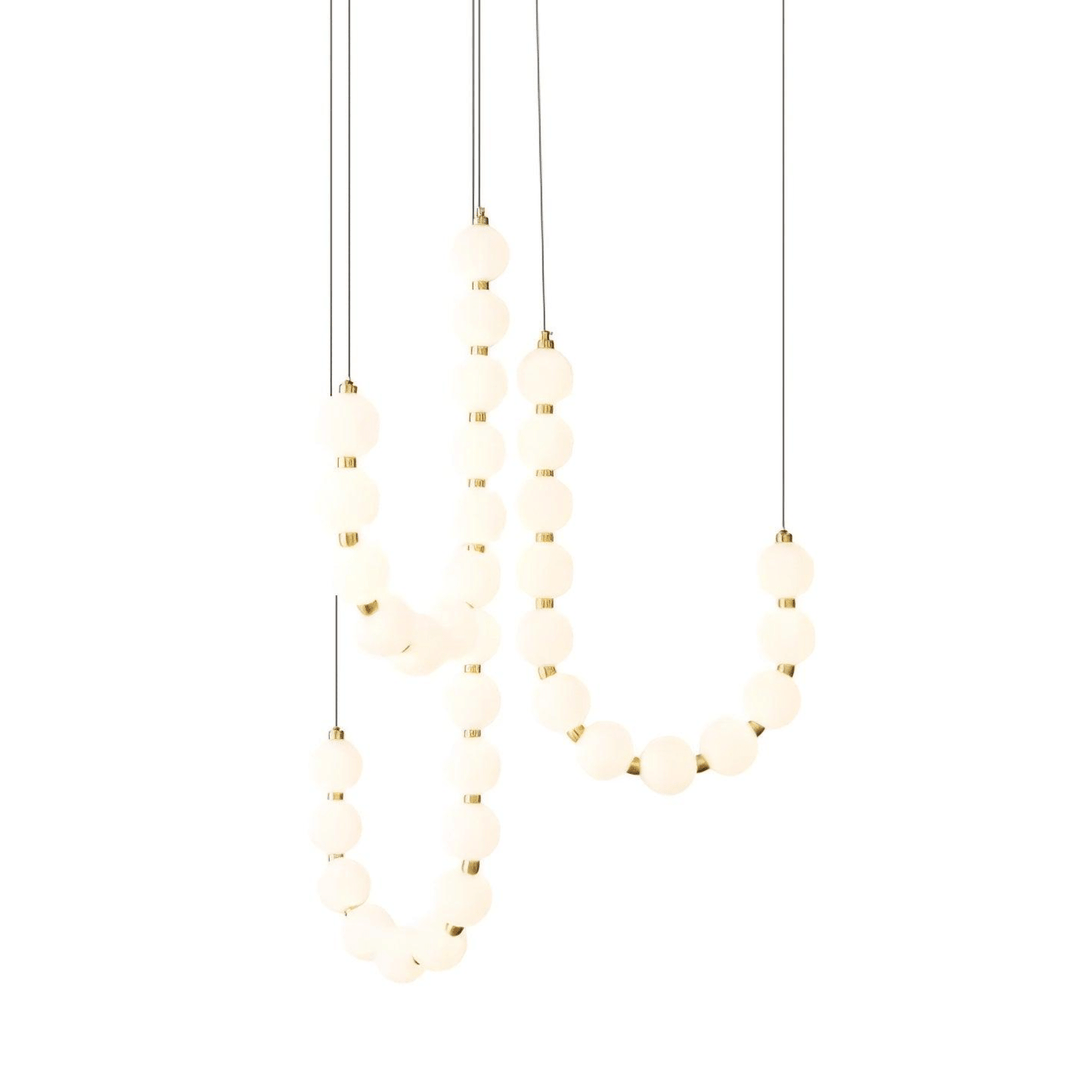 Acrylic Pearl Necklace Chandelier - Vakkerlight